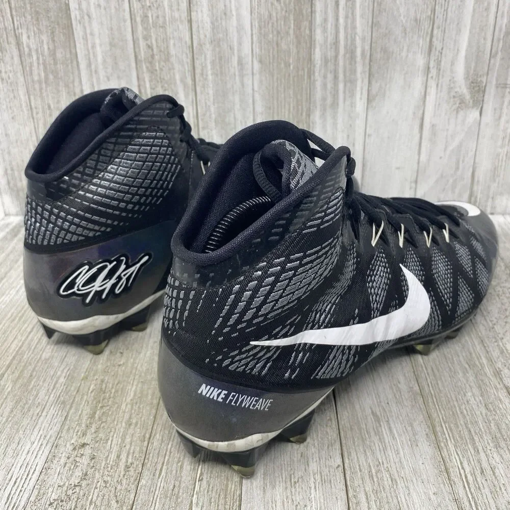Nike CJ3 Flyweave Elite TD Calvin Johnson Football Cleats 725226-010 Men 10 NFL - Picture 4 of 10